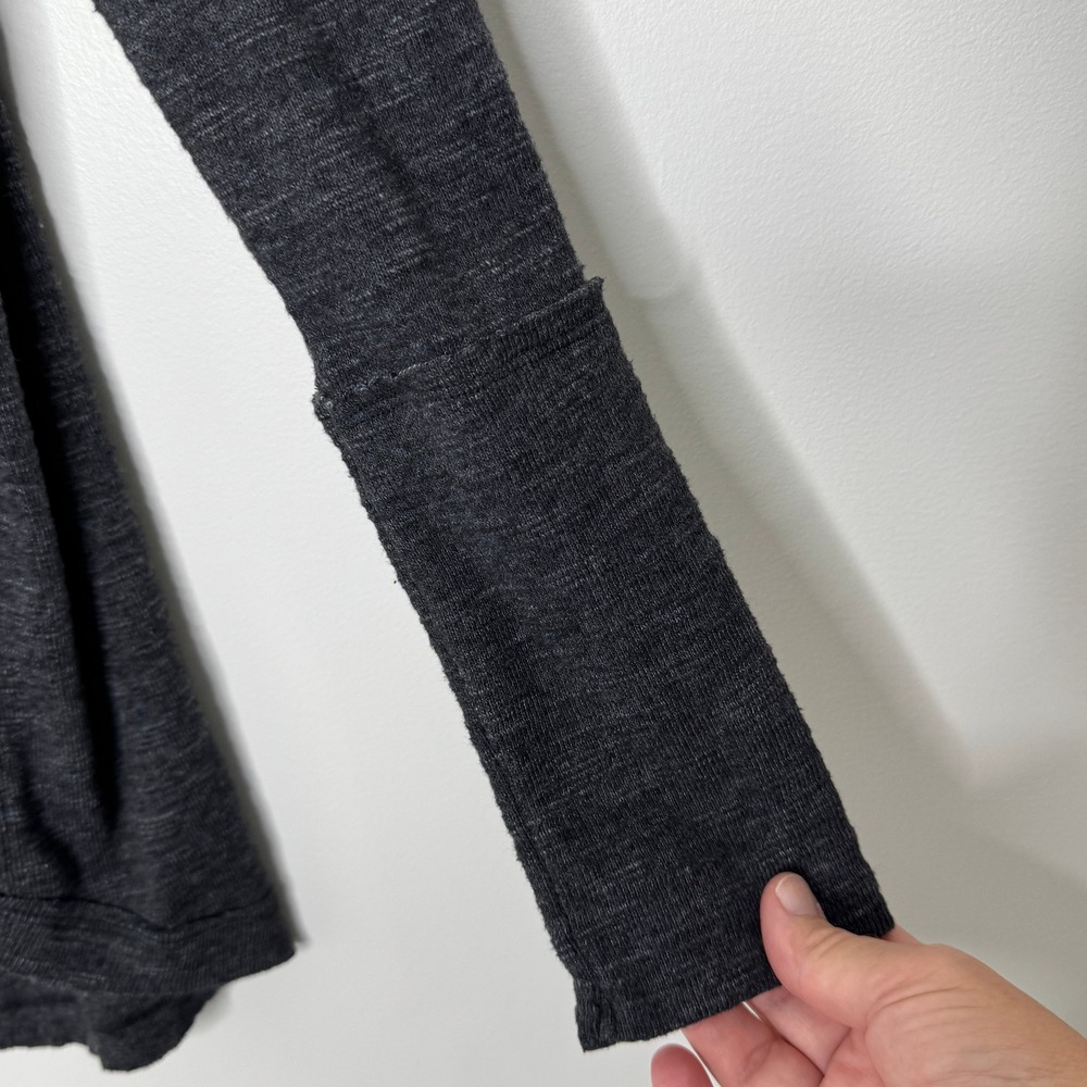 We the Free Grey Cowl neck split back tunic‎ top Gray Medium - Picture 4 of 10